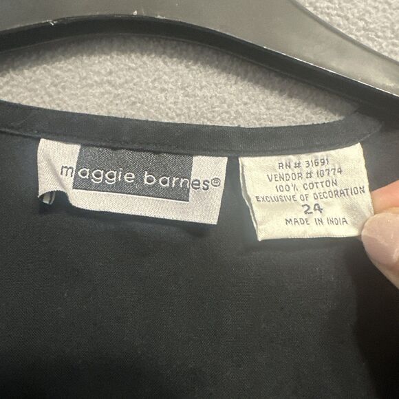 Vintage Christmas Maxi Dress Velvet Tartan Plaid Plus Size 24 Red Black Modest - Picture 3 of 7